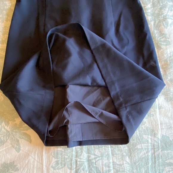 NWT Julie Brown Mya Ruffle Accent Dress, Navy Blue - Picture 7 of 16